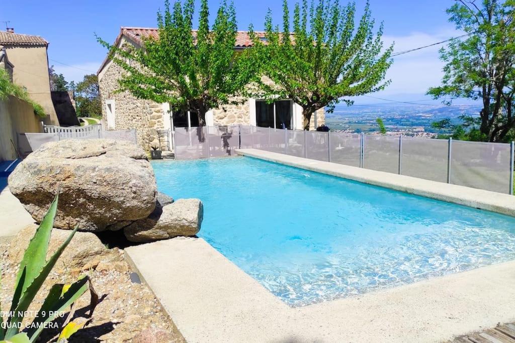 Villa Spacieuse -Vue Exceptionnelle- Piscine Saint-Romain-de-Lerps ภายนอก รูปภาพ